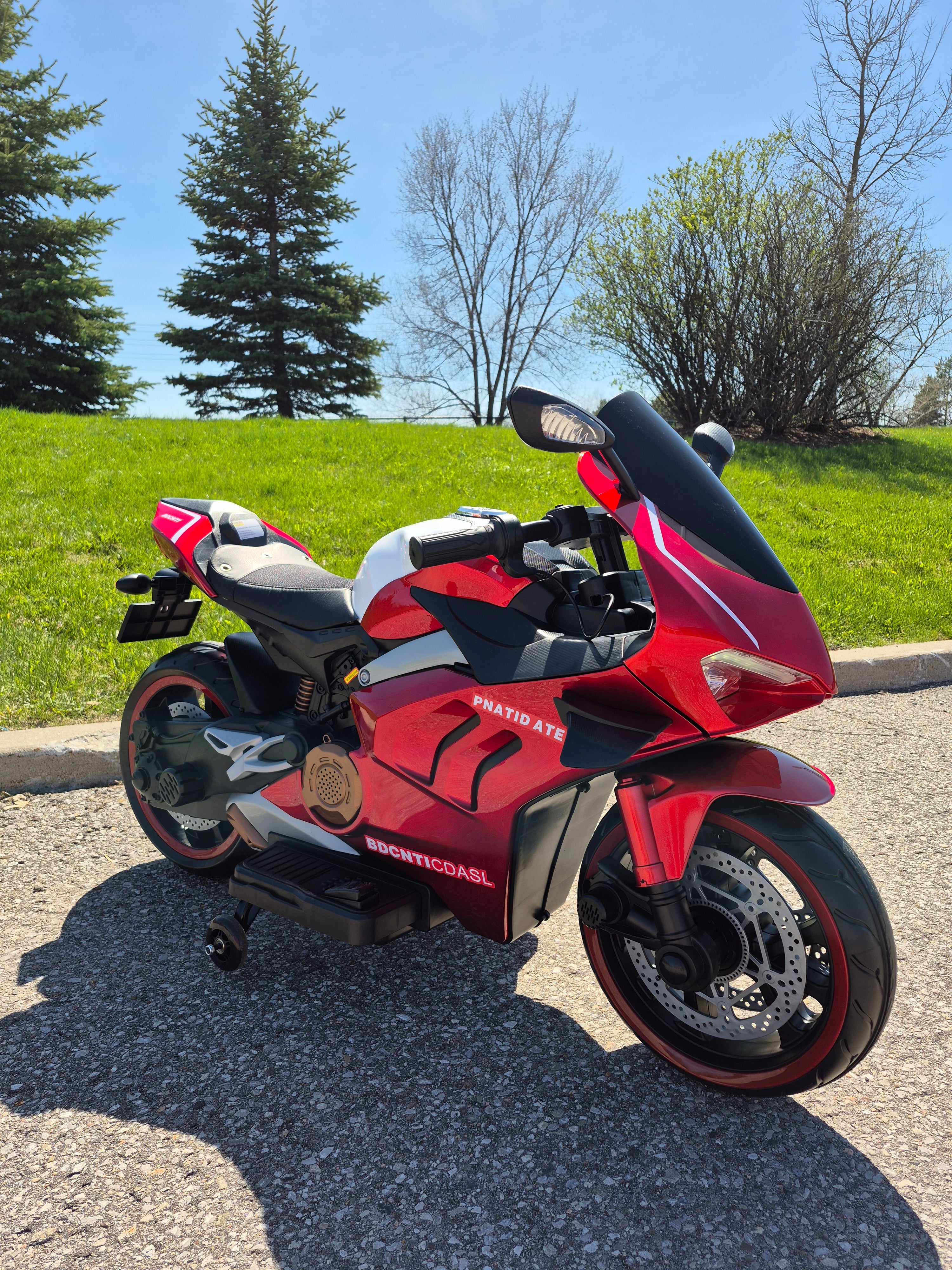 2026 Ducati Style 12V Kids Motorcycle for Age 3 to 8