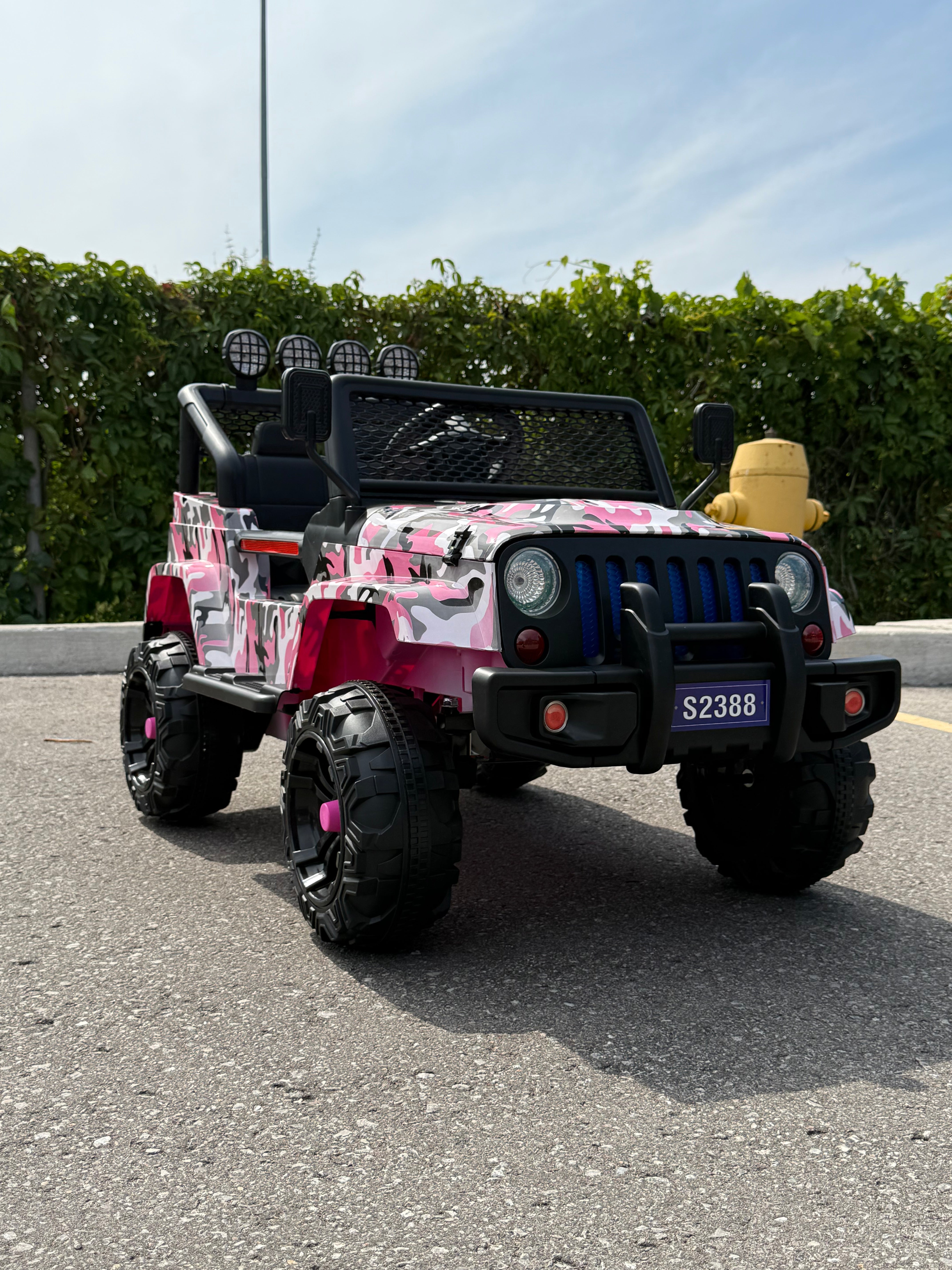 2026 Camo Jeep 12V Kids Ride On Car with Remote Control