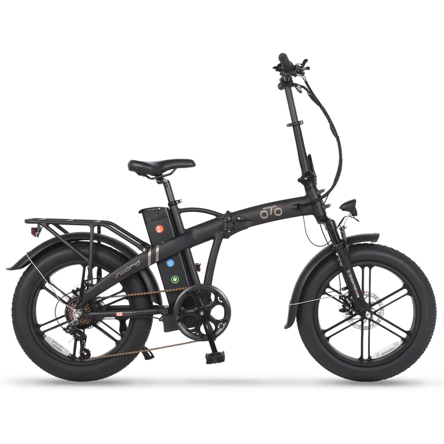 Sword All-Terrain Folding Electric Bike | 750W Peak Power with Maintenance-Free MAG Rims & 4\\" Fat Tires