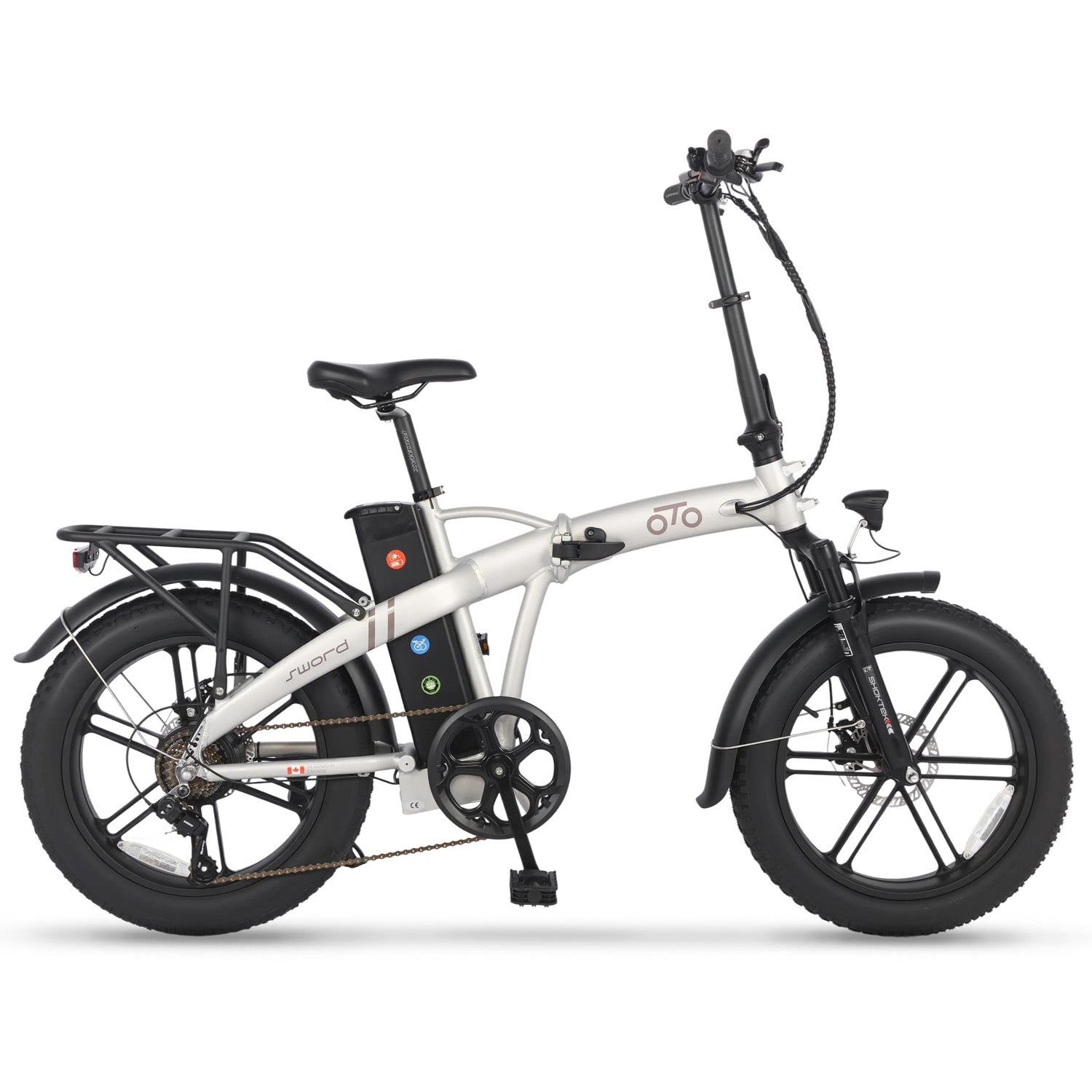 Sword All-Terrain Folding Electric Bike | 750W Peak Power with Maintenance-Free MAG Rims & 4\\" Fat Tires