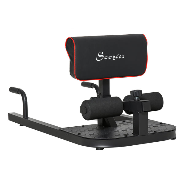 Soozier 3 in 1 Padded Push Up Sit Up Squat Machine Home Gym Fitness Equipment