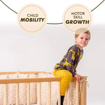 Twin Size Bed Frame for Toddlers with Fence - SKU: MBUSFtwin-Small-CA
