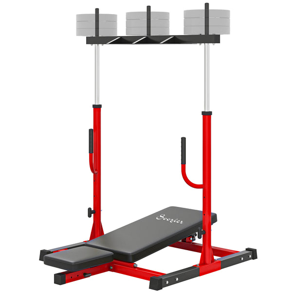 Soozier Vertical Leg Press Machine with Adjustable Leg, Back, and Head Positions, 1" Standard Plate Compatible