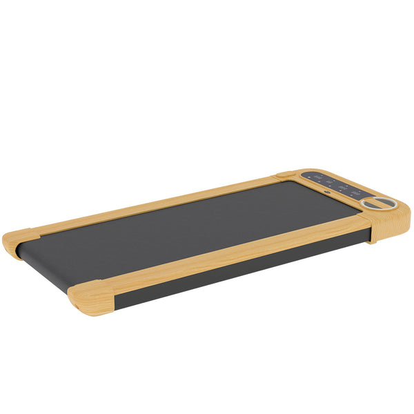 Soozier Walking Pad, Under Desk Treadmill with 17" x 43" Wide Belt, Remote Control, Bluetooth Speaker, Wheels and LED Display