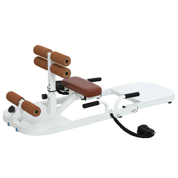 Soozier Foldable Sissy Squat Machine, Hip Thrust Machine with Push Up Stand, Multipurpose Glute Workout Equipment