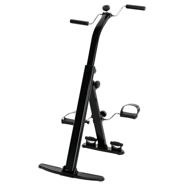 Soozier Seated Pedal Exerciser, Foldable Leg Exercise Bike with LCD Monitor for Seniors Elderly, Rehabilitation Recovery Therapy
