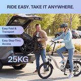 Victor 20\\" Lightweight Foldable Step-Thru Electric Bike | 25kg Portable Design with UL Certified Battery