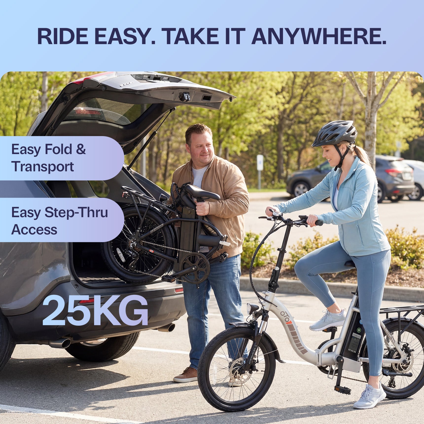 Victor 20\\" Lightweight Foldable Step-Thru Electric Bike | 25kg Portable Design with UL Certified Battery
