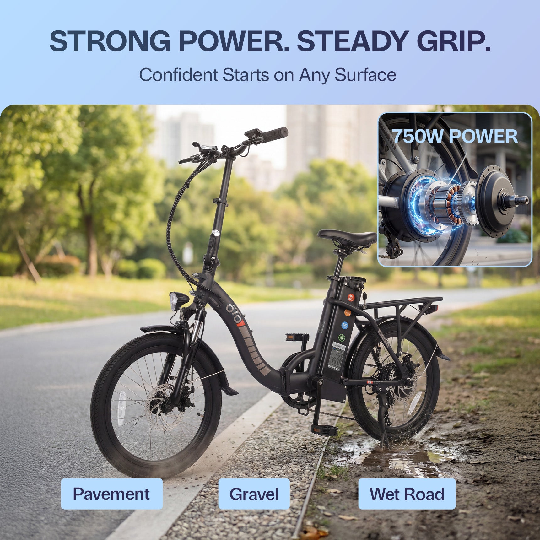 Victor 20\\" Lightweight Foldable Step-Thru Electric Bike | 25kg Portable Design with UL Certified Battery