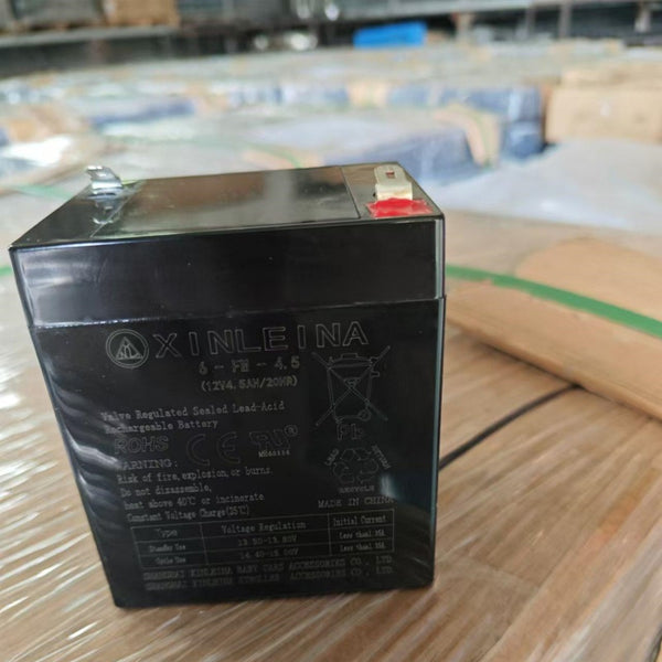 12V 4.5Ah Replacement Battery for Kids Ride-On Car, Valve-Regulated Sealed Lead-Acid for High-Rate Discharge, 3.5'' L x 3'' W x 4'' H