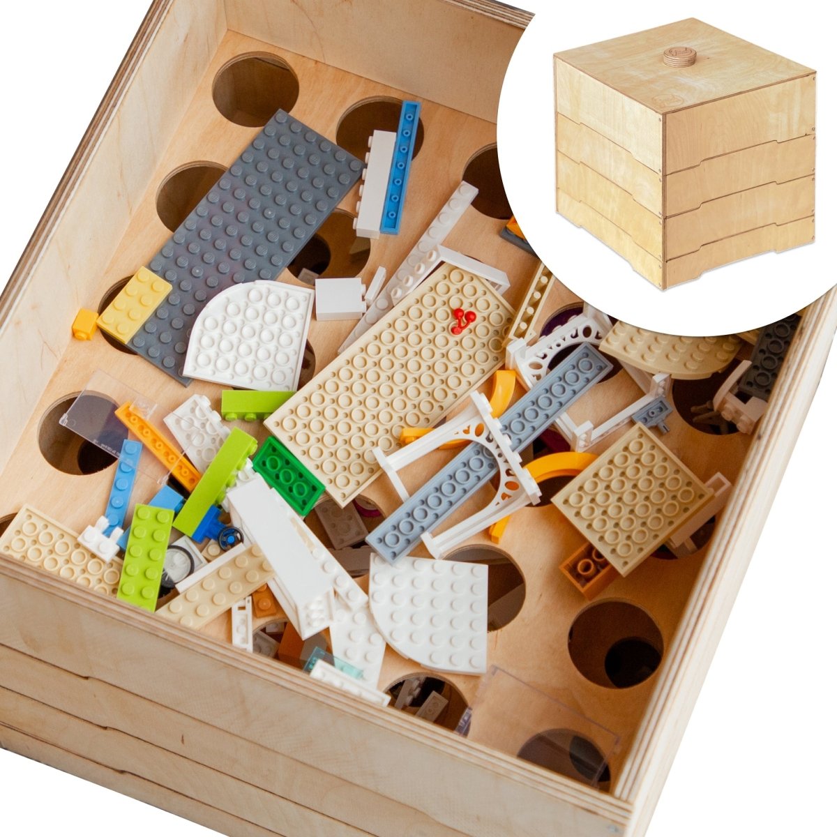 Wooden storage/sorter for constructor - SKU: WSSFCS-CA