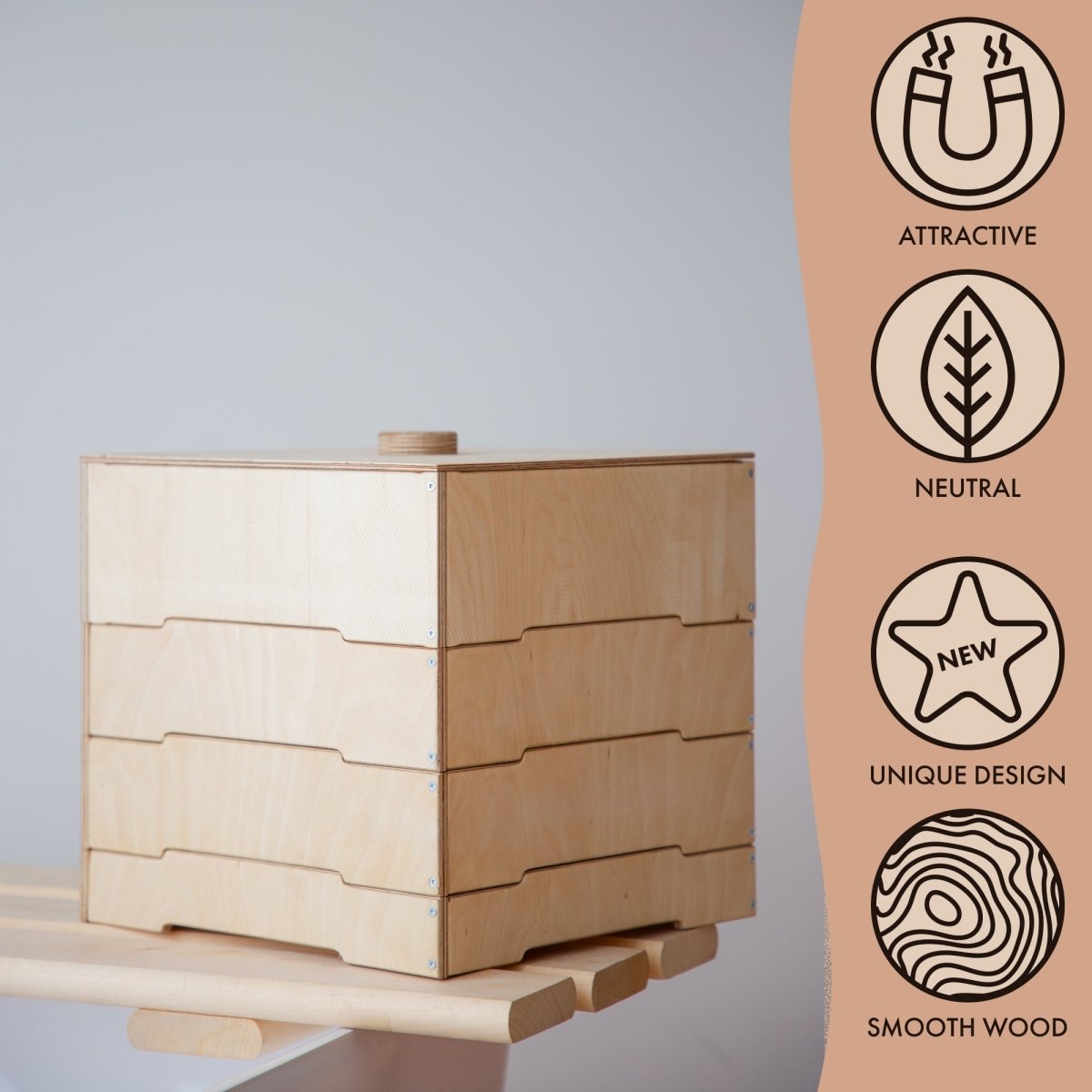 Wooden storage/sorter for constructor - SKU: WSSFCS-CA