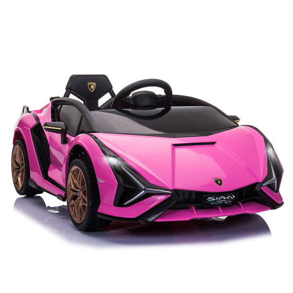 Aosom Lamborghini SIAN 12V Kids Rechargeable Ride On Car Toy w/ Remote Control