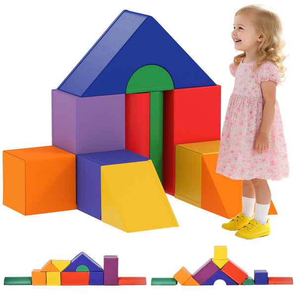 Soozier 11-Piece Kids Crawl and Climb Activity Play Set for Climbing, Crawling, Sliding