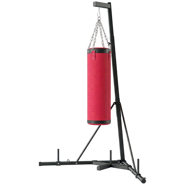 Soozier Punching Bag with Stand for Adults, 72.8"-90.9" Height Adjustable Freestanding Boxing Stand with Canvas Sandbag