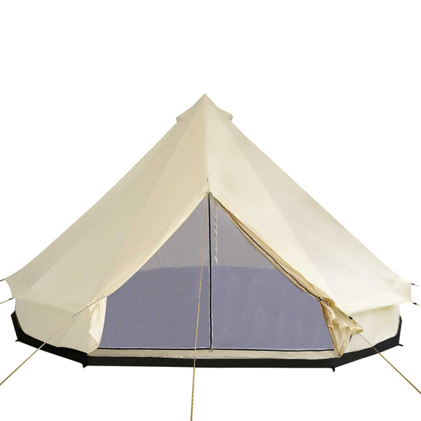Outsunny 10-Person Large Waterproof Yurt Camping Tent, Perfect for Family Camping
