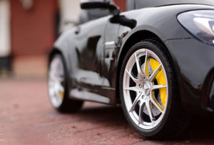 2023 Mercedes Benz AMG GTR 12V 2 Seater Kids Ride On Car With Remote Control DELUXE MODEL WITH LEATHER SEATS AND RUBBER TIRES