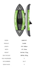 Load image into Gallery viewer, AQUAMARINA LAXO 1 PERSON INFLATABLE KAYAK LAXO-285