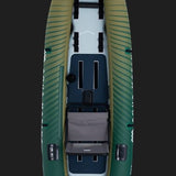 2023 Aqua Marina Caliber-398 Angling Inflatable Kayak (Both 1 or 2 Person) 13'1" GREEN