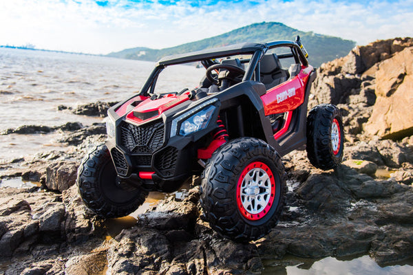 2025 24V Dune Buggy UTV 4X4 2 Seater DELUXE Kids Ride On Car 