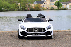 2023 Mercedes Benz AMG GTR 12V 2 Seater Kids Ride On Car With Remote Control DELUXE MODEL WITH LEATHER SEATS AND RUBBER TIRES