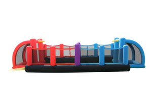 Happy Hop Inflatable 3in1 Soccer Field - Basketball - Volleyball