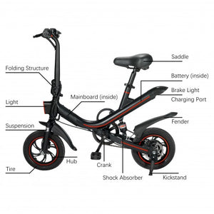 V1 EBIKE Electric Bicycle 36V Up to 25KM Per Hour