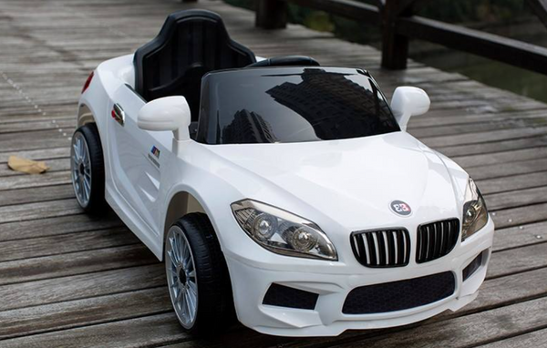 BMW Style 12V Kids Ride On Car with Remote Control with UPGRADED Leather Seat