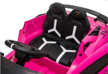 Load image into Gallery viewer, 2023 Lamborghini Aventador SVJ PINK DELUXE 12V Kids Ride On Car With Remote Control