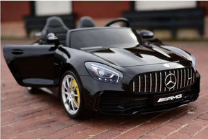 2023 Mercedes Benz AMG GTR 12V 2 Seater Kids Ride On Car With Remote Control DELUXE MODEL WITH LEATHER SEATS AND RUBBER TIRES