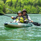 2023 Aqua Marina Caliber-398 Angling Inflatable Kayak (Both 1 or 2 Person) 13'1" GREEN
