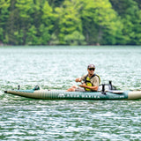 2023 Aqua Marina Caliber-398 Angling Inflatable Kayak (Both 1 or 2 Person) 13'1" GREEN