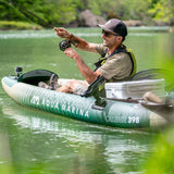 2023 Aqua Marina Caliber-398 Angling Inflatable Kayak (Both 1 or 2 Person) 13'1" GREEN