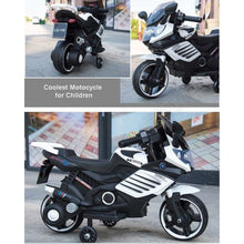 Load image into Gallery viewer, Kids Ride On Electric Motorbike (with removable training wheels) Ages 1-4