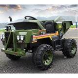 2025 12V Dump Truck 2 Seater Kids Ride On Car with Remote Control and Electronic Dumper
