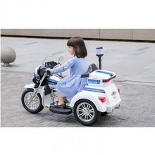 Load image into Gallery viewer, 12V Police Motorcycle Trike Ages 3-8