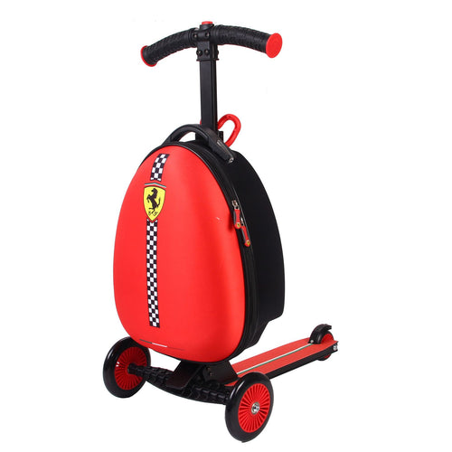 Ferrari Scooter With Suitcase Luggage for Kids