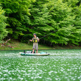 2023 Aqua Marina Caliber-398 Angling Inflatable Kayak (Both 1 or 2 Person) 13'1" GREEN