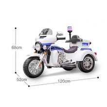 Load image into Gallery viewer, 12V Police Motorcycle Trike Ages 3-8