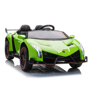 2024 UPGRADED Lamborghini Veneno 2x12V 4X4 2 Seater DELUXE Kids Ride On Car with Remote Control