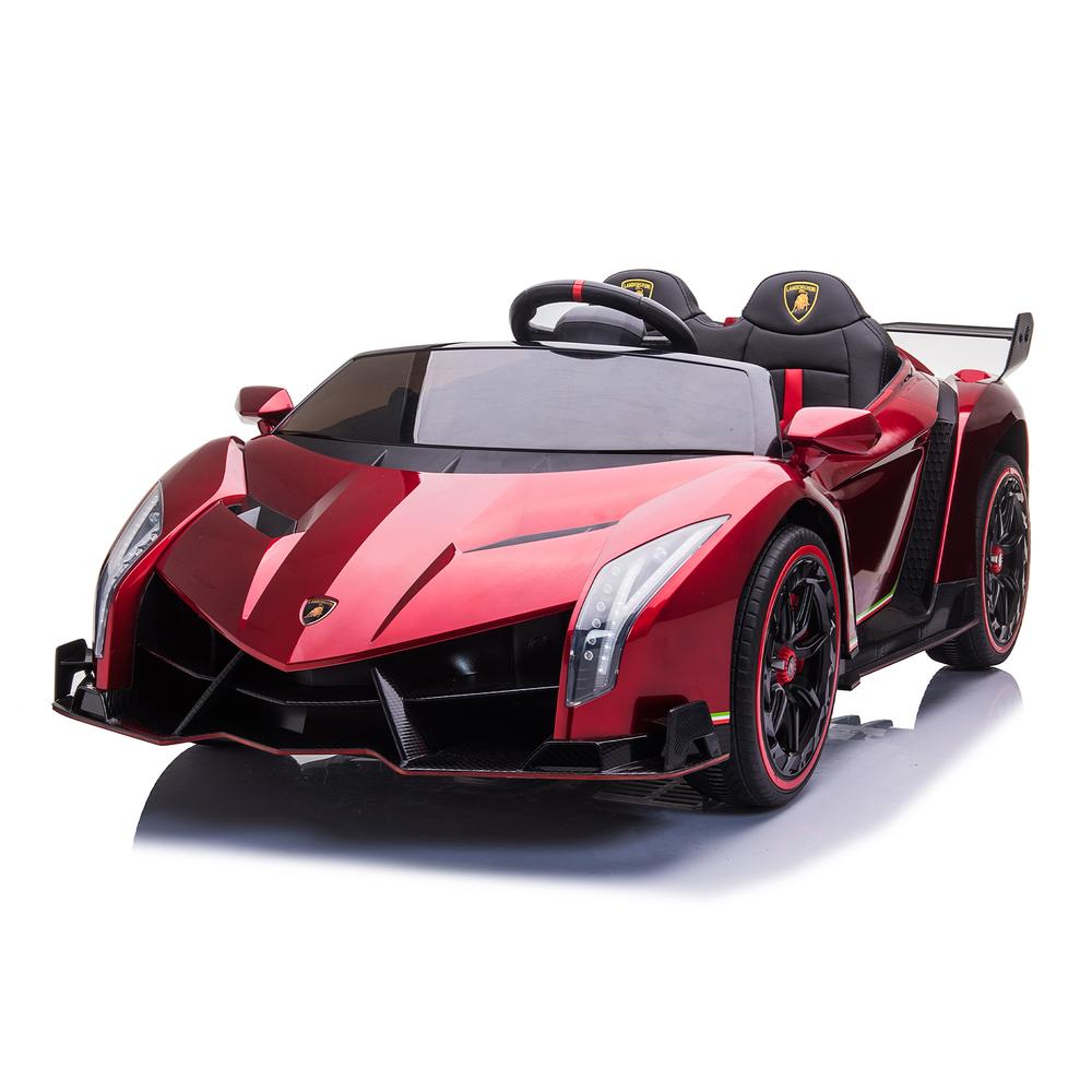 2024 UPGRADED Lamborghini Veneno 2x12V 4X4 2 Seater DELUXE Kids Ride On Car with Remote Control