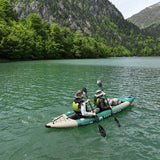 2023 Aqua Marina Caliber-398 Angling Inflatable Kayak (Both 1 or 2 Person) 13'1" GREEN
