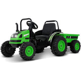 2025 6v Tractor Powered Ride-On Car Remote Control with Detachable Wagon
