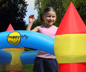 Happy Hop Bouncy Castle With Slide and Hoop