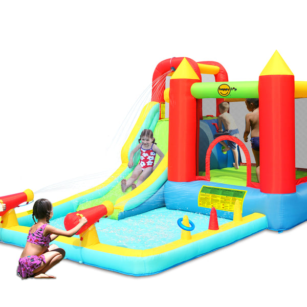 Happy Hop Jump and Splash Double Bouncer