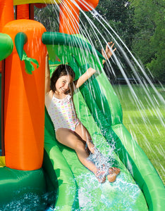 HAPPY HOP TROPICAL PLAY CENTRE BOUNCY CASTLE