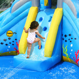 Happy Hop Shark Pool Water Slide - Bouncy Castle