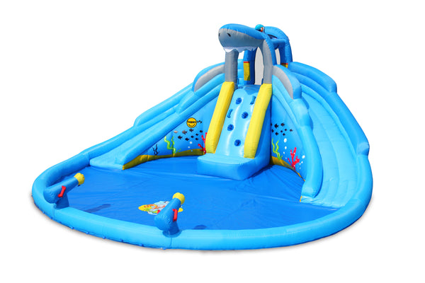 Happy Hop Shark Pool Water Slide - Bouncy Castle
