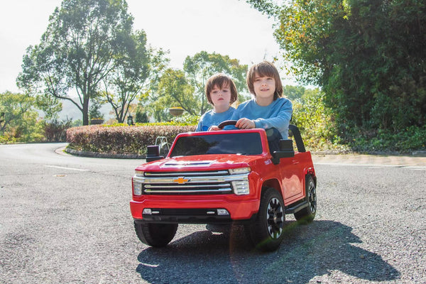 Chevy Silverado 24V 4X4 2 Seater DELUXE Kids Ride On Car with Remote Control