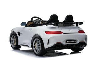 2023 Mercedes Benz AMG GTR 12V 2 Seater Kids Ride On Car With Remote Control DELUXE MODEL WITH LEATHER SEATS AND RUBBER TIRES